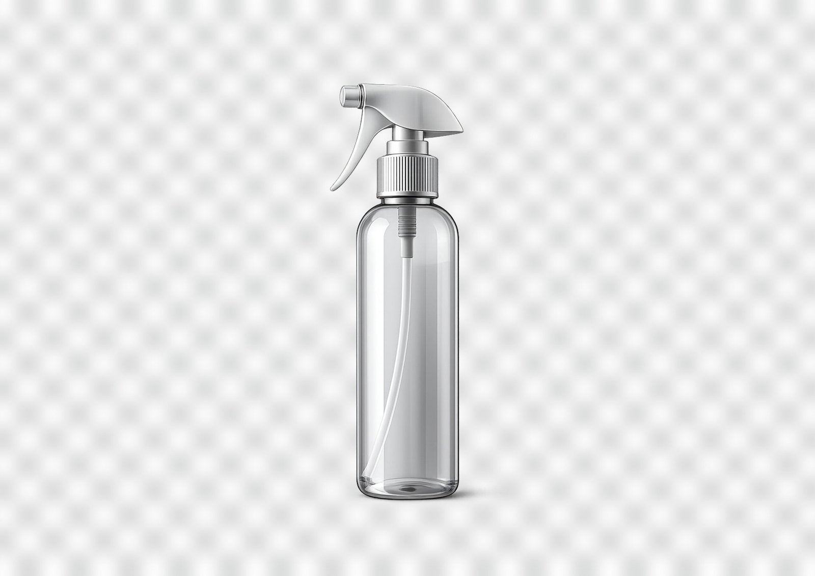 Free Spray Bottle Mockup PNG – Editable Blank Packaging Template for Product Design