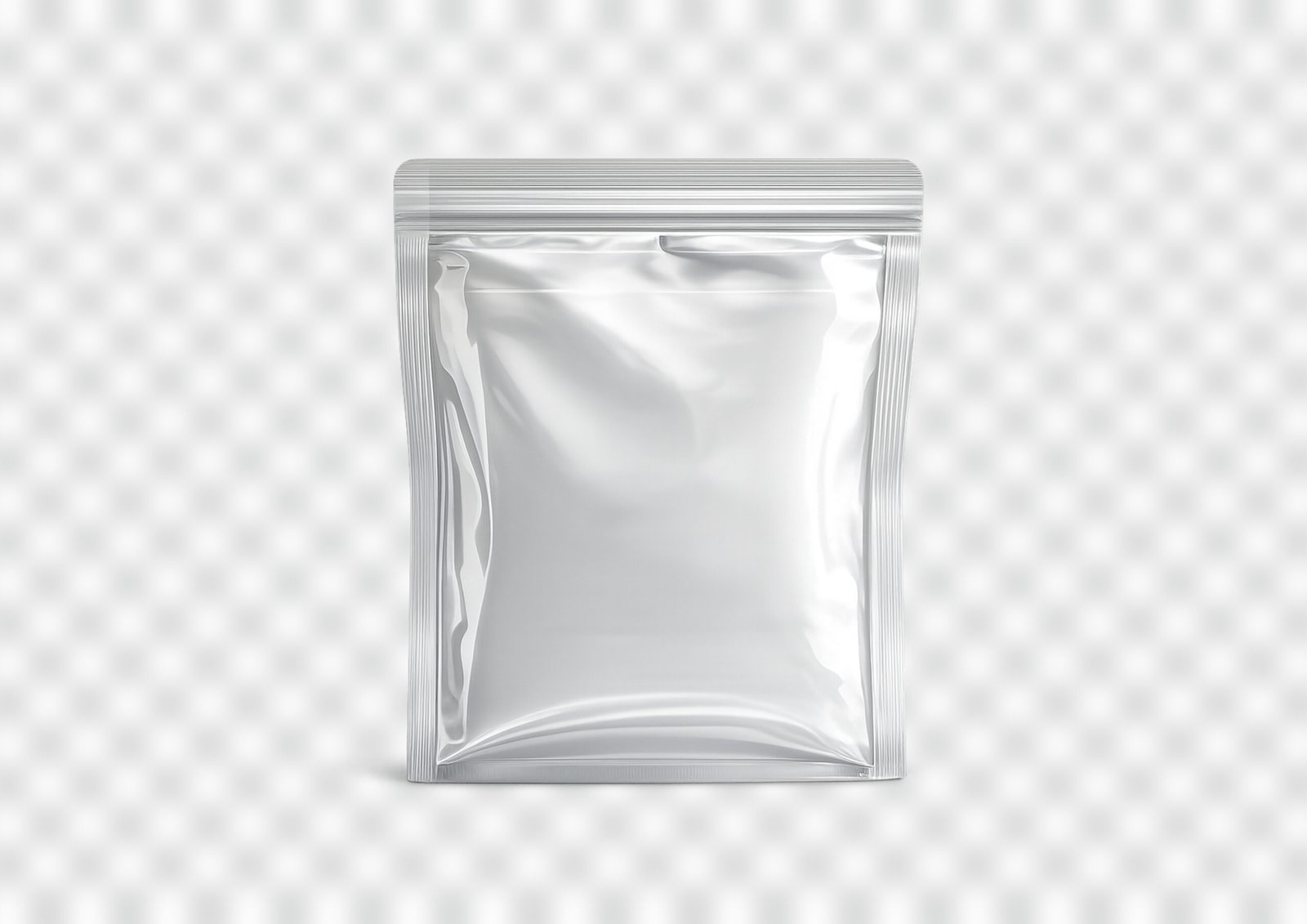 Free Blank Pouch Mockup PNG Transparent Background – Editable Packaging Template