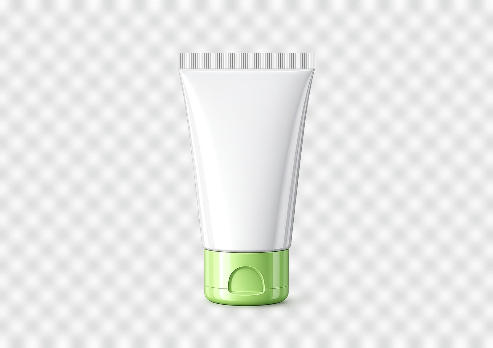 Free Blank White Cosmetic Tube Mockup PNG – Clean & Minimal Packaging Design Resource