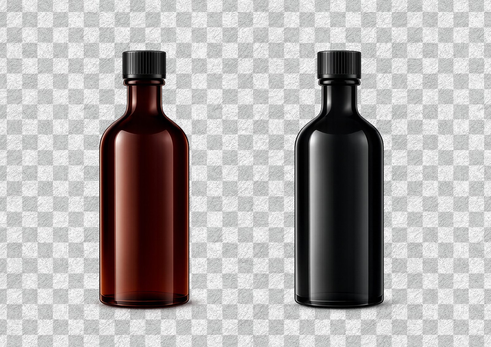 Download Bottle Glass Mockup White Screen PNG Free – Clean & Realistic Design