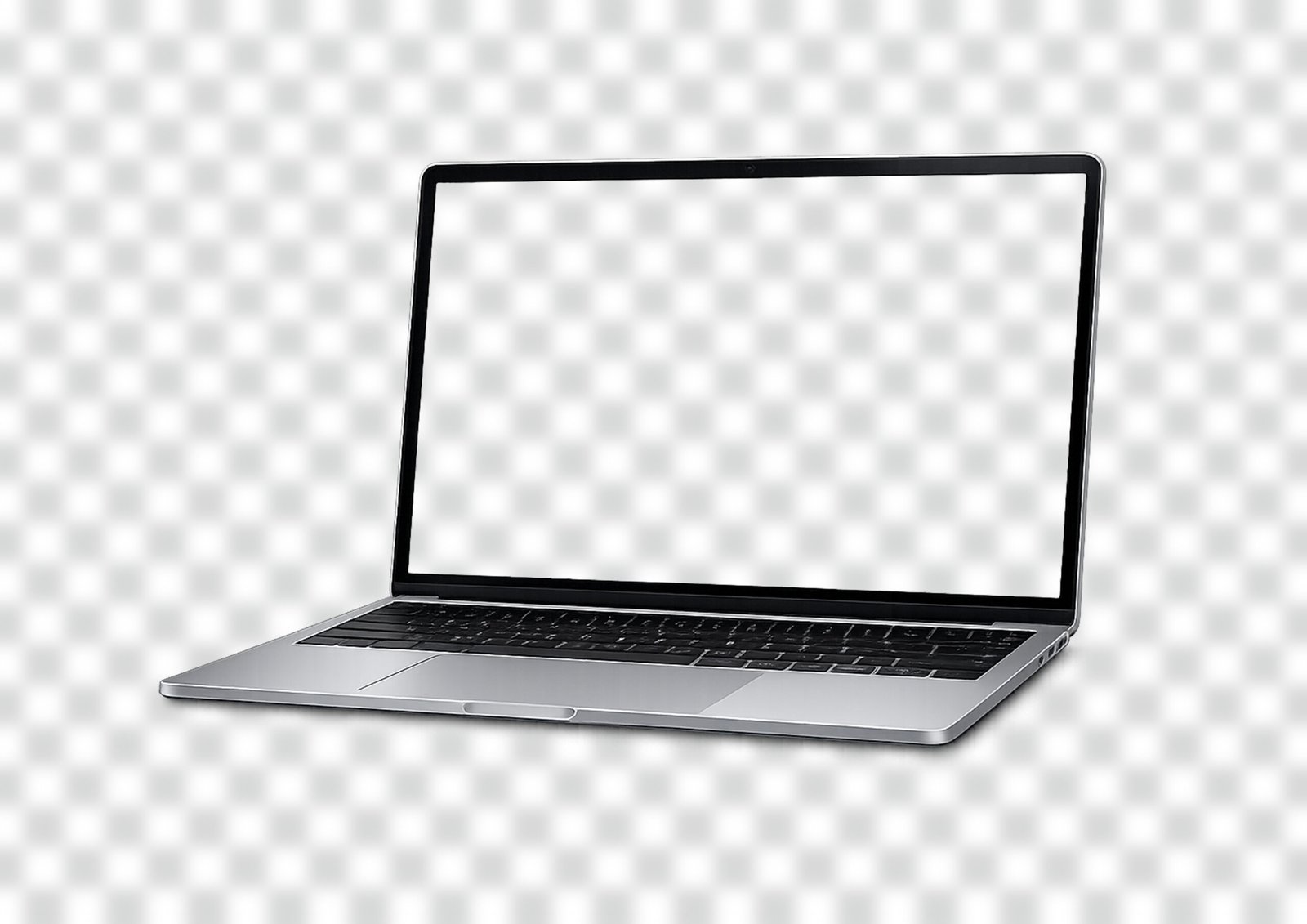 Download Laptop White Screen Mockup PNG Free (HD Transparent Background)