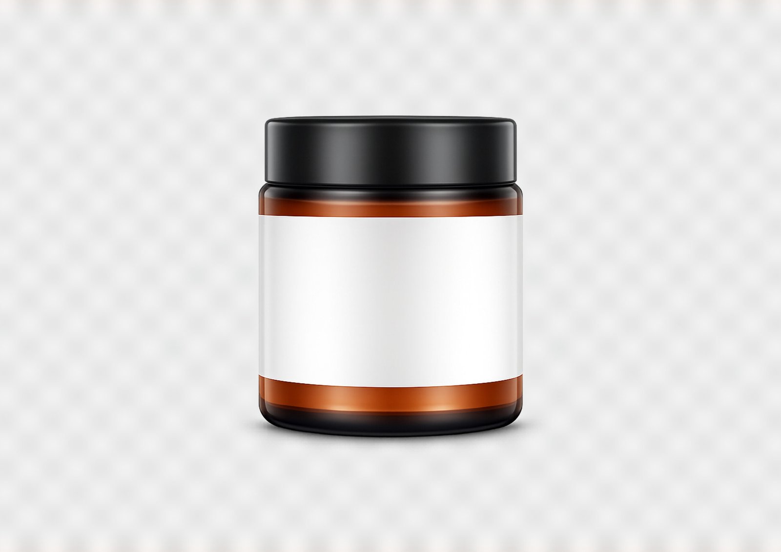 Free Jar Mockup PNG – Blank Label Container Mockup for Product Branding & Presentation