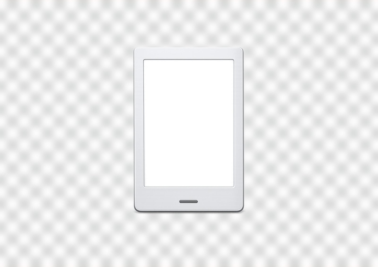 Free E-Reader Device Mockup PNG – Minimalist Digital Book Screen for Branding