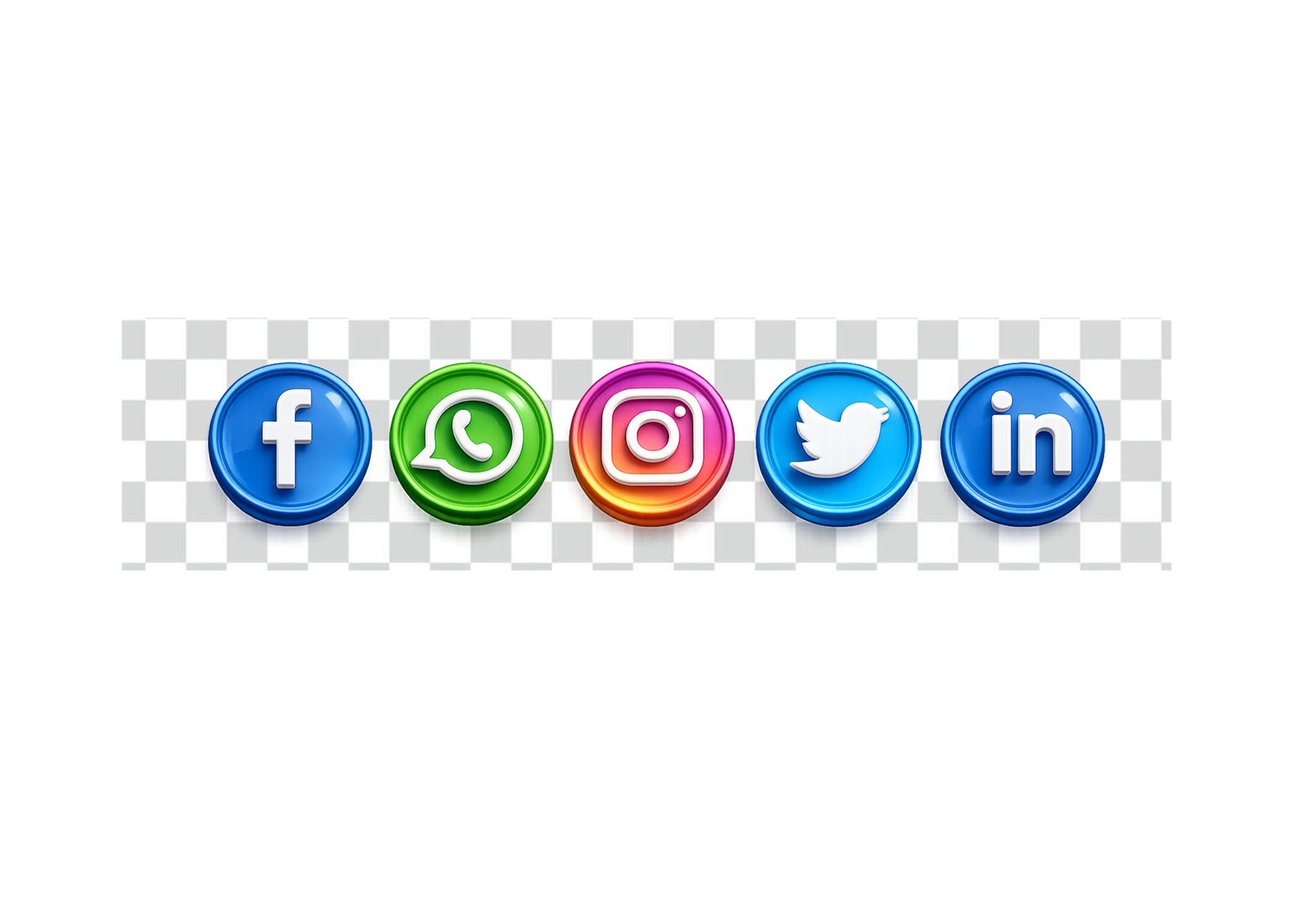 Top Free Social Media Icons PNG (Transparent) for Web & Graphic Design 2026