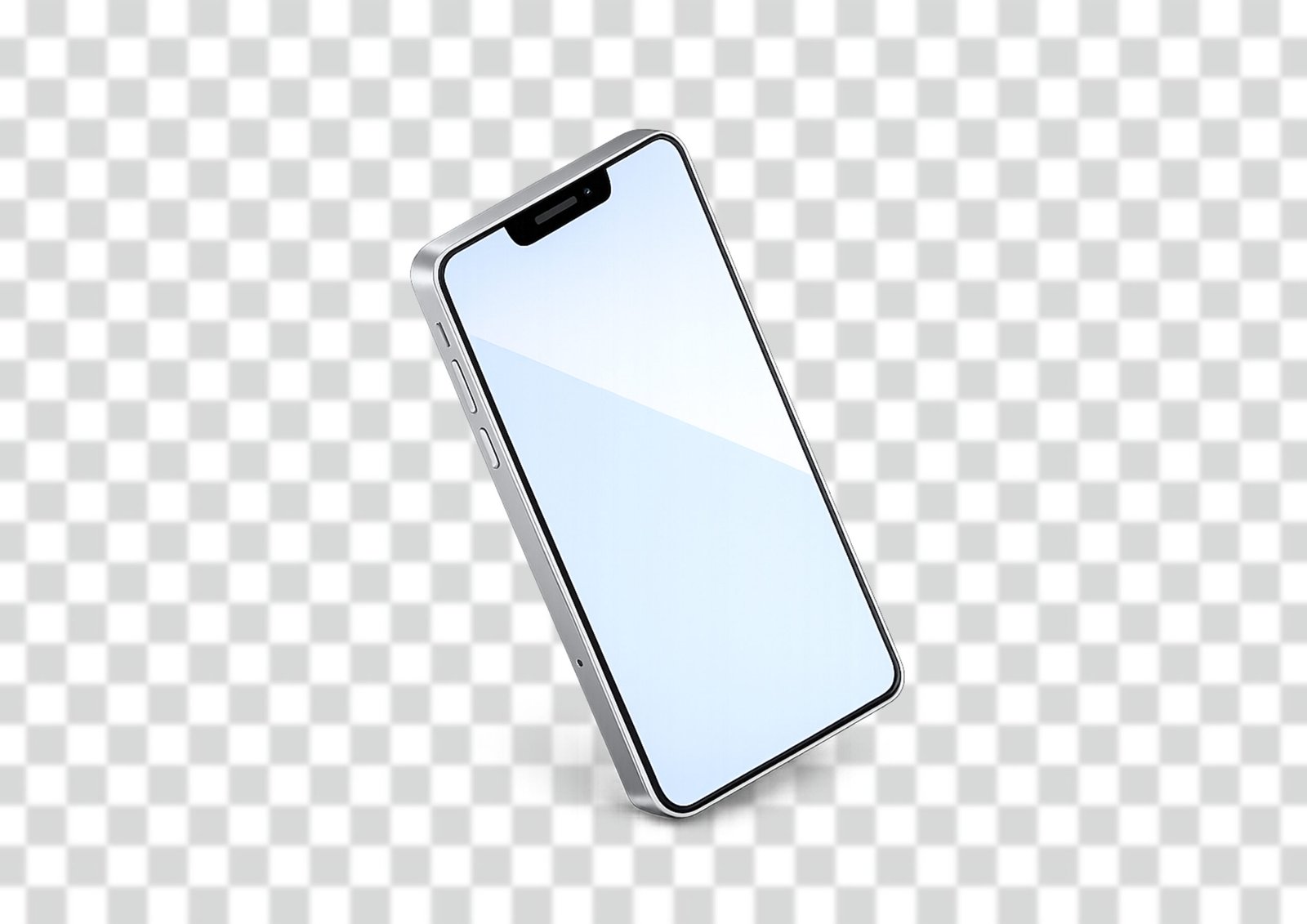 Download Mobile Phone Mockup PNG (White Screen) Free – Clean & Minimal Design