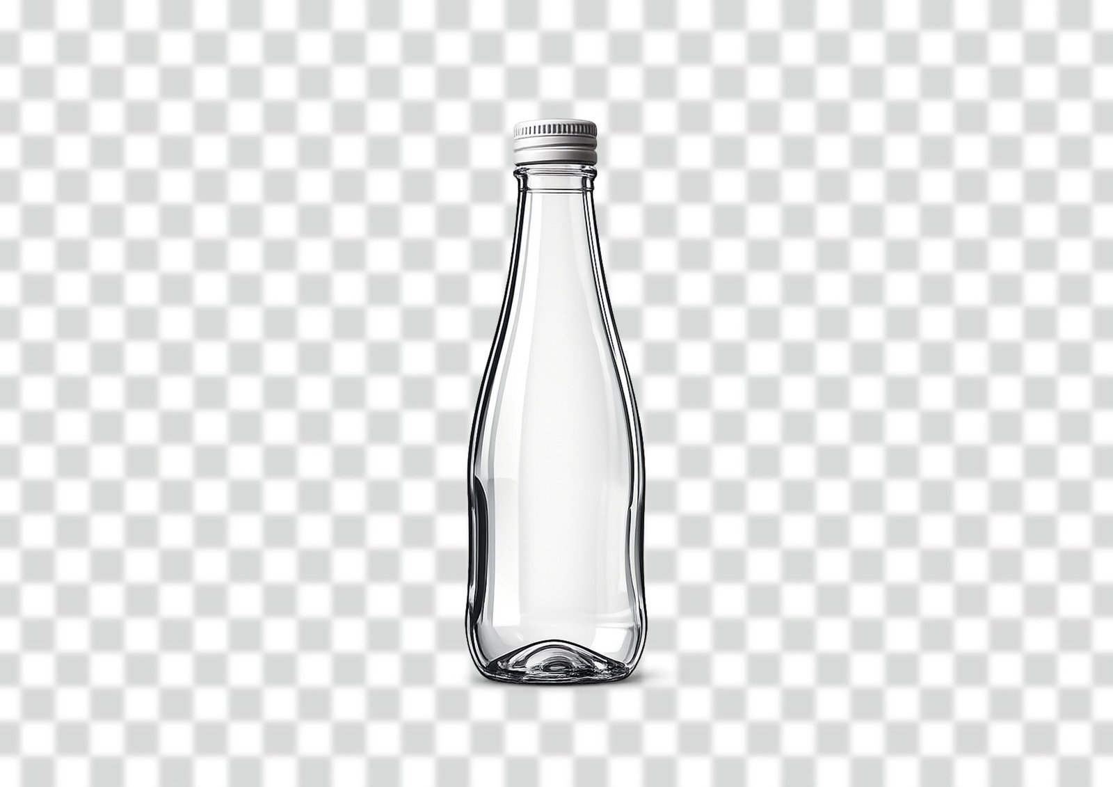 Glass Bottle Mockup PNG Free Download – Premium Quality for Designers