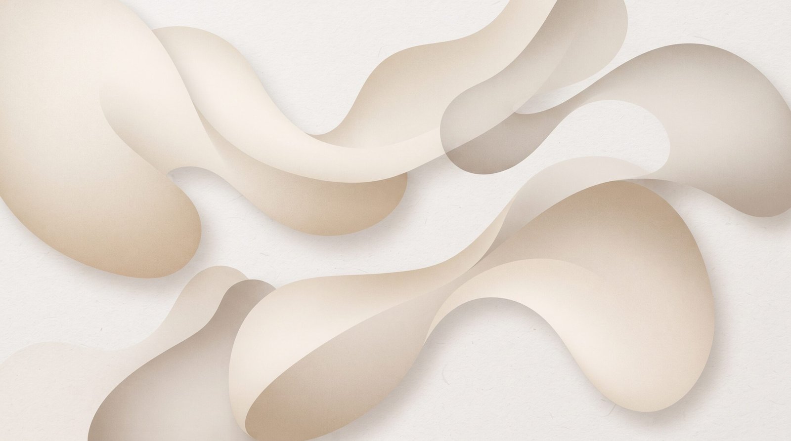 Minimalist Abstract Soft beige abstract shapes